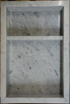Niche en marbre à une tablette - Gris pâle moucheté gris foncé