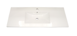 Comptoir-lavabo simple moulé en porcelaine