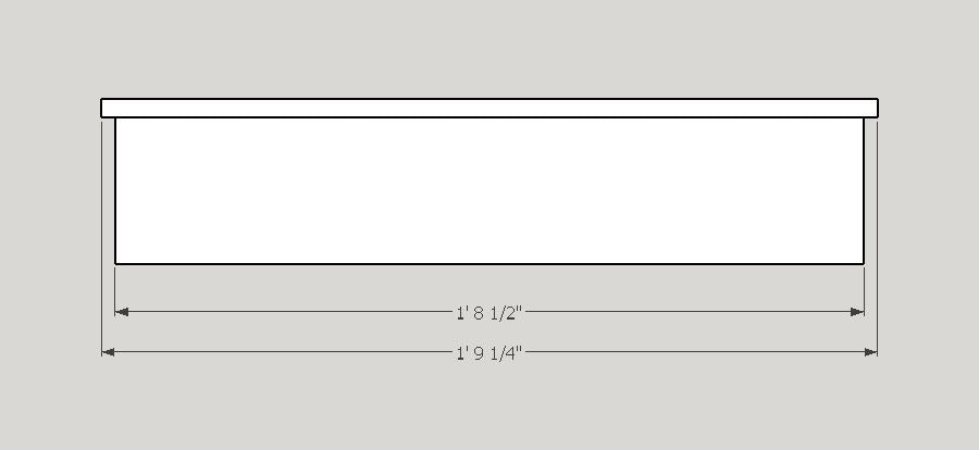 Niche en marbre à une tablette - Gris moyen avec veinage subtil gris pâle