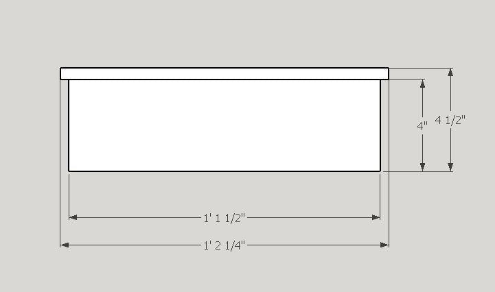 Niche en marbre à une tablette - Gris moyen avec veinage subtil gris pâle