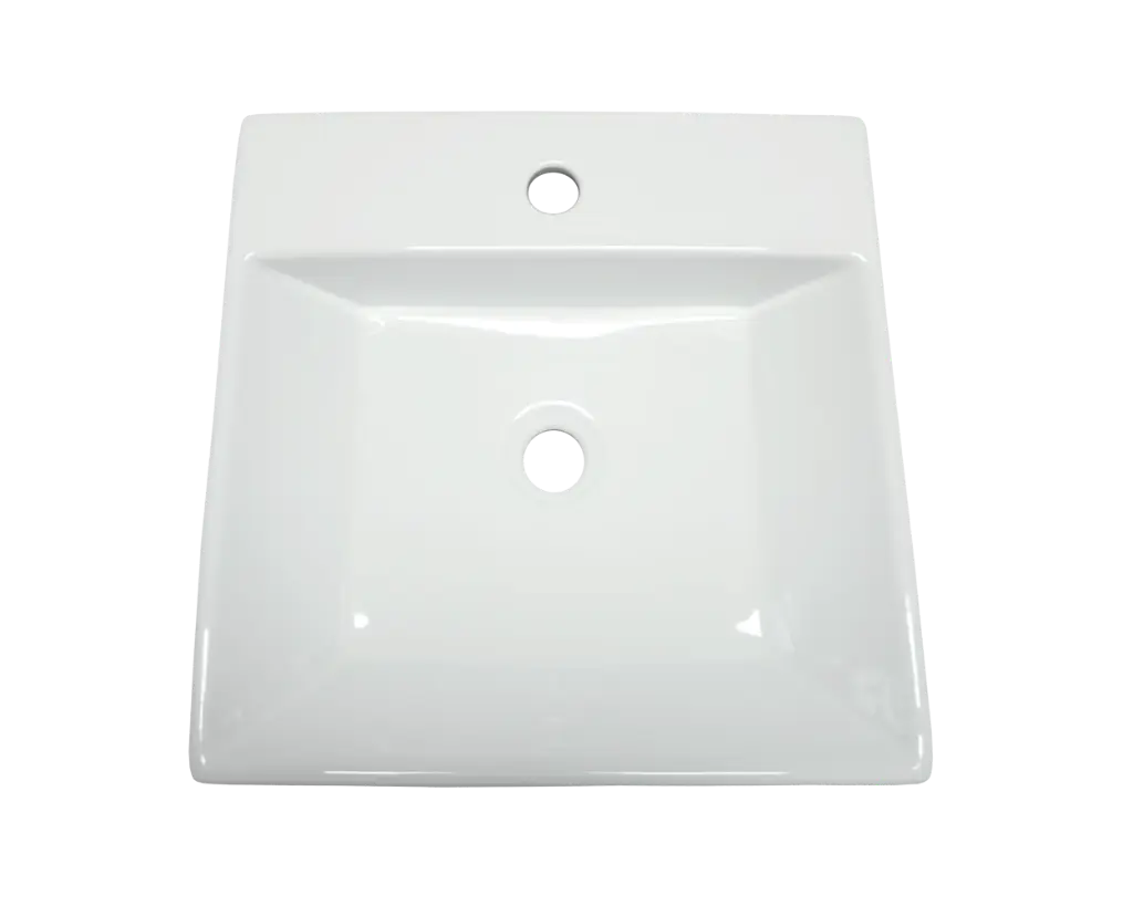 [1140A] VASQUE MODERNO BLANC 17 1/2 X 18 X 5 PO