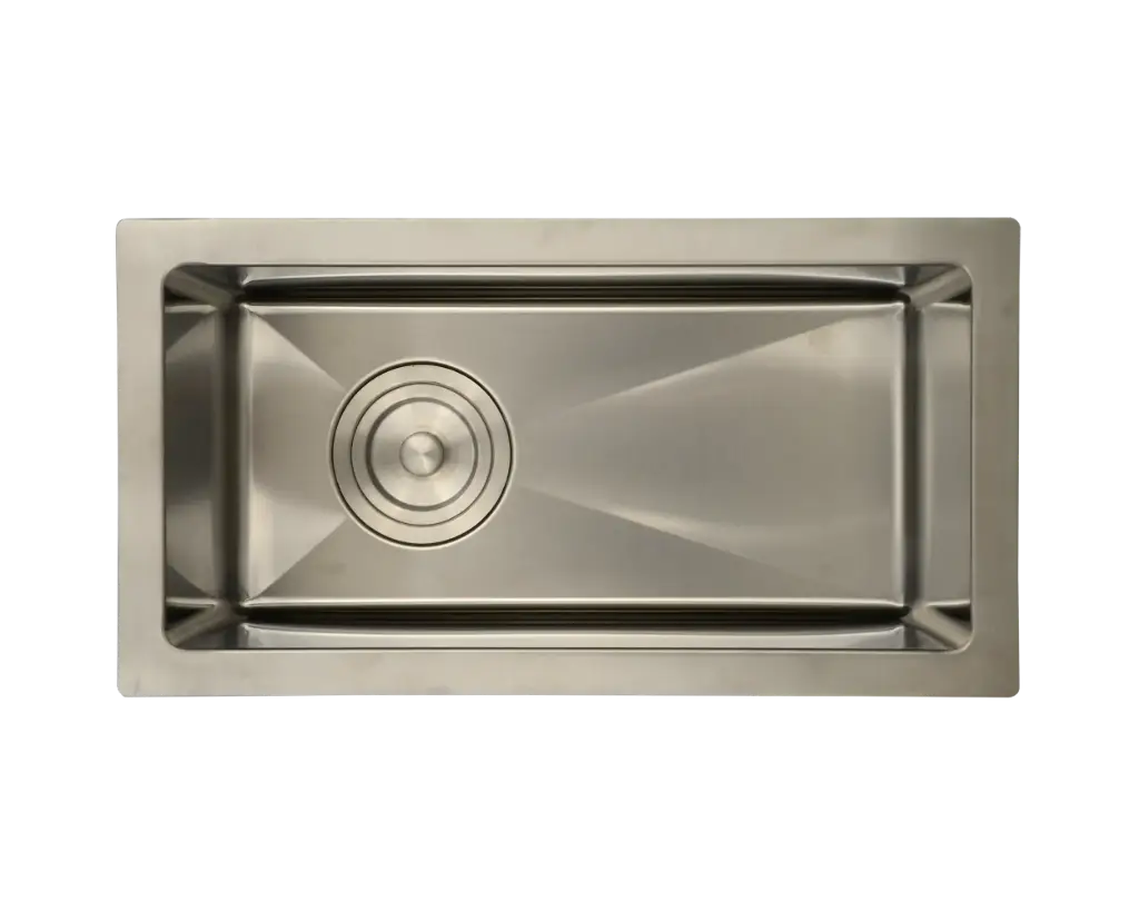 [SR1019-8-B] EVIER BAR SOUS PLAN NOIR CUVE 10 X 19