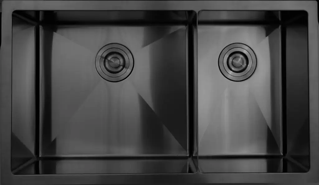 EVIER STAINLESS SOUS PLAN 16G 1 CUVE ET DEMI  31 X18 X9 - NOIR
