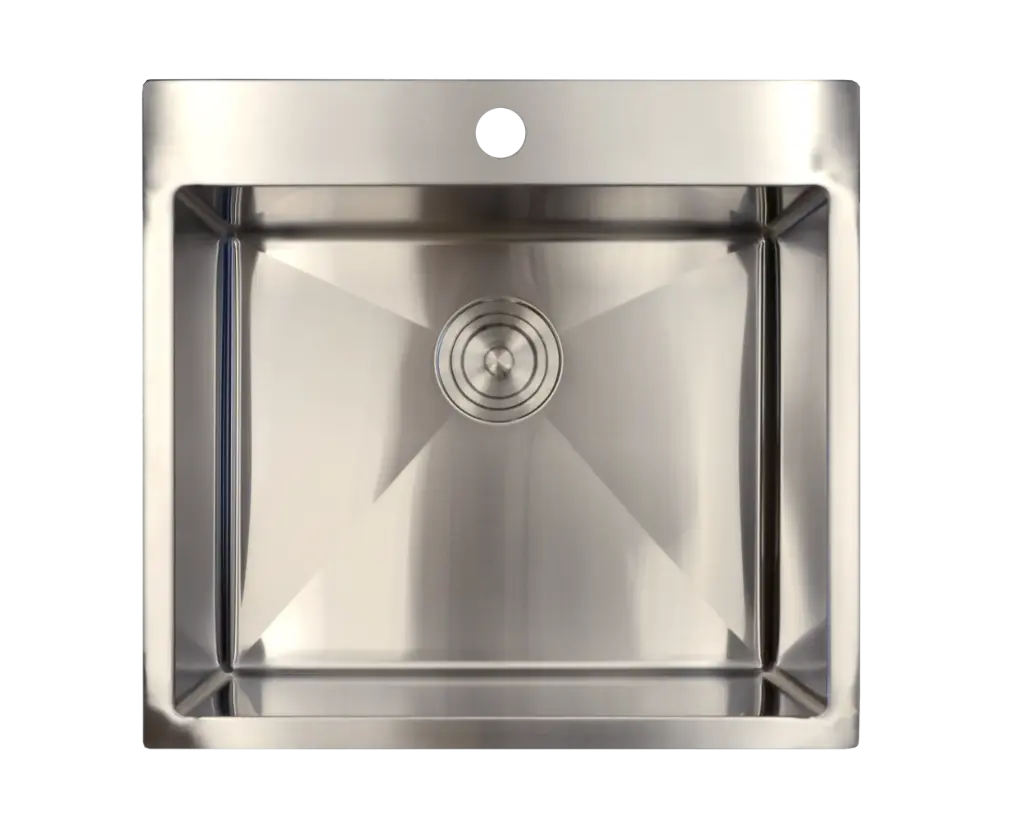 [TSR2220] EVIER STAINLESS SUR/SOUS PLAN 22X20 AVEC GRILLE et DRAIN