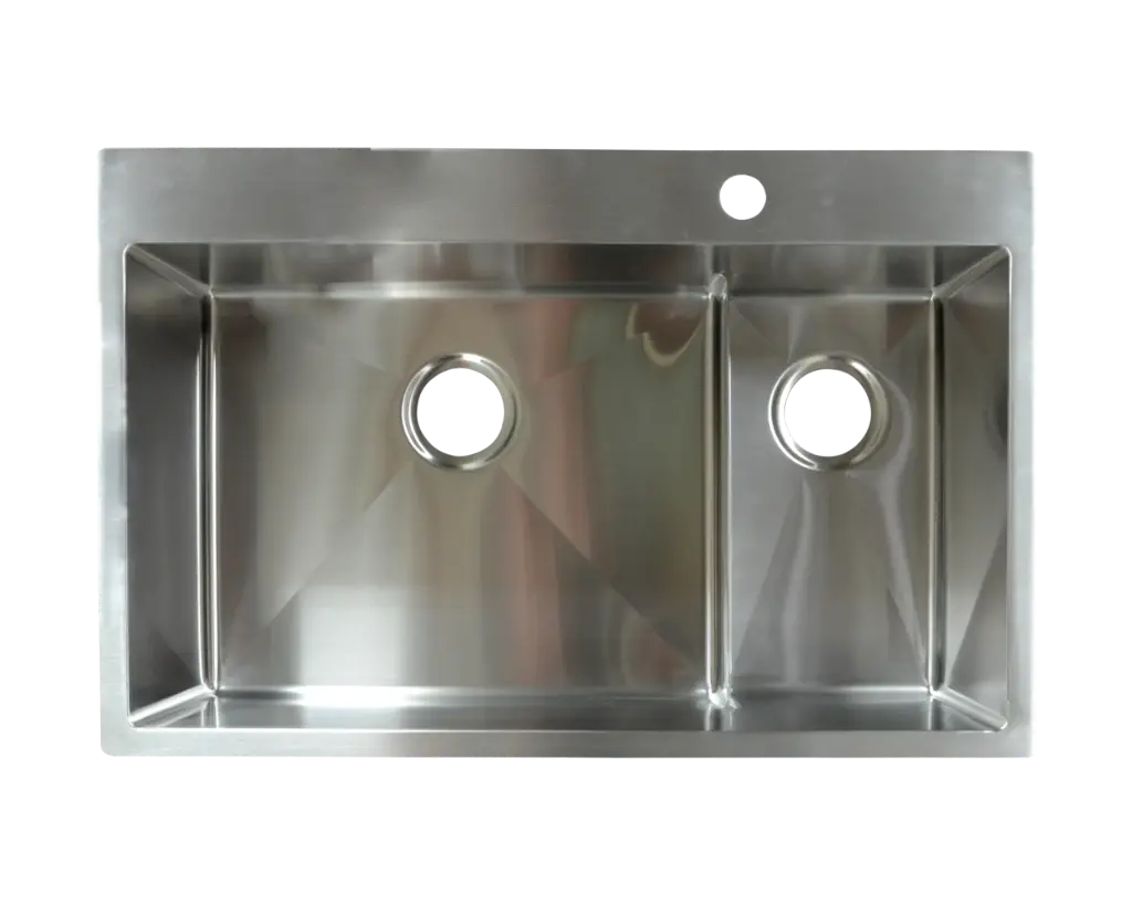 [TSR8052BLZ-9LD-B] EVIER STAINLESS SUR-SOUS PLAN 1 CUVE ET DEMI 31 PO DIVISEUR BAS - NOIR